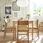 Раздвижной стол - IKEA SKANSNÄS/SKANSNAS, 115/170х75 см, СКАНСЭС ИКЕА, светло-коричневый