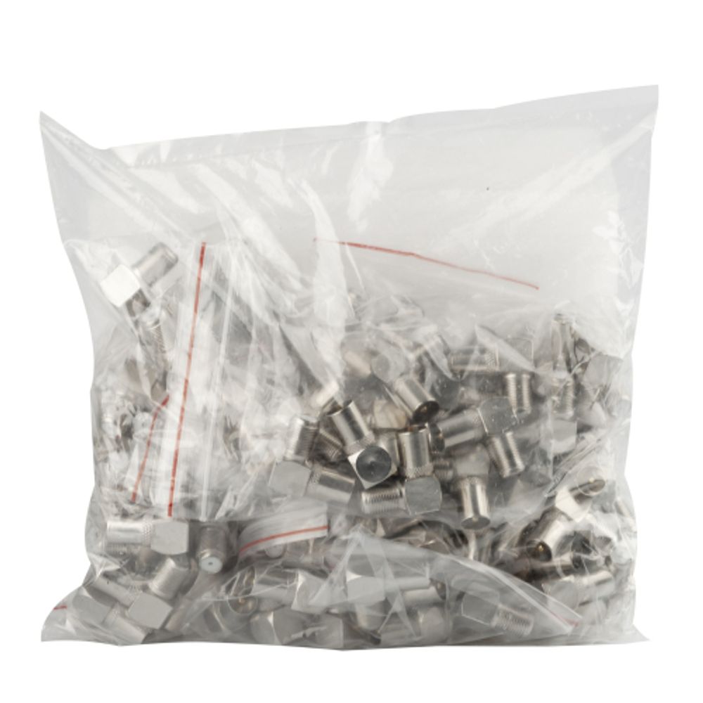 Переходник ЭРА SIMPLE RS-A04 гнездо F-штекер TV угловой упаковка 100 шт | Разъёмы, переходники, ТВ делители