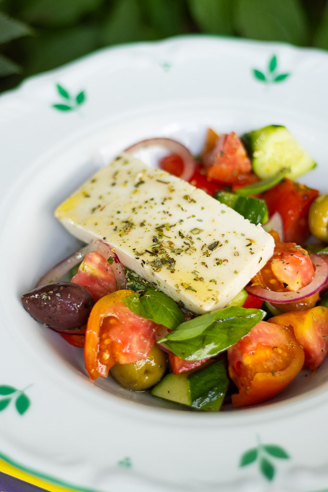 ГРЕЧЕСКИЙ САЛАТ С СЫРОМ ФЕТА