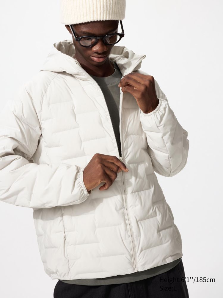 UNIQLO Куртка PUFFERTECH, белый