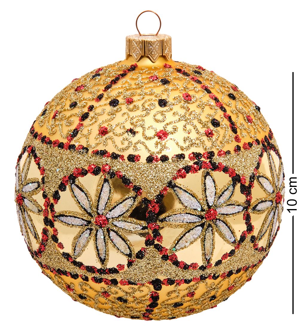 Элита НФШ-1524 Ел.украшение Шар «Янтарь» 100 мм