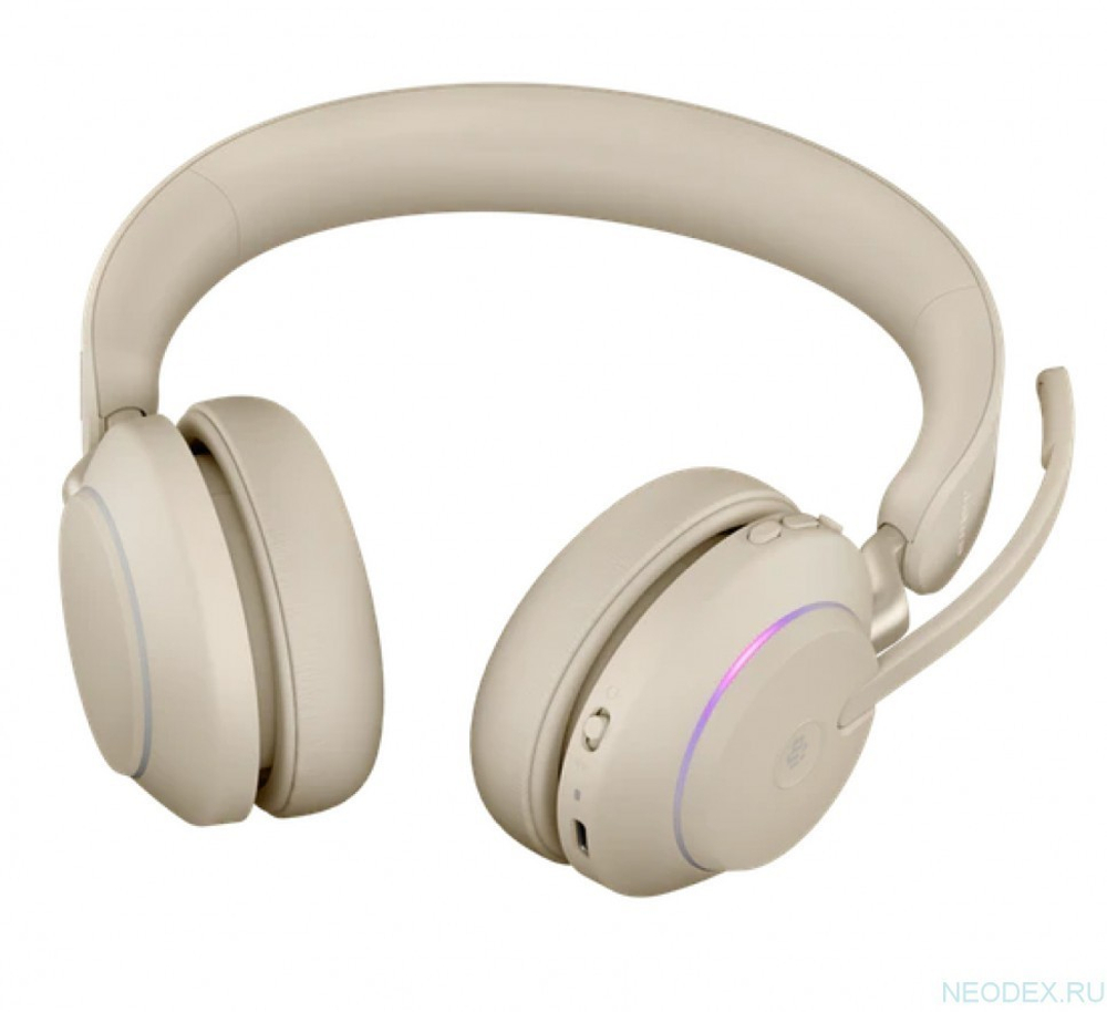 Jabra Evolve2 65 Stereo MS беспроводная гарнитура бежевая ( 26599-999-998 )