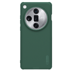 Чехол усиленный зеленого цвета (Deep Green) от Nillkin для OPPO Find X7 Ultra, серия Super Frosted Shield Pro
