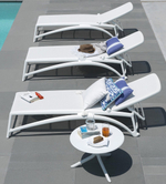 Шезлонг-лежак пластиковый Nardi Atlantico, белый