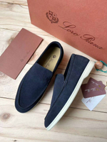 Лоферы Loro Piana темно-синие