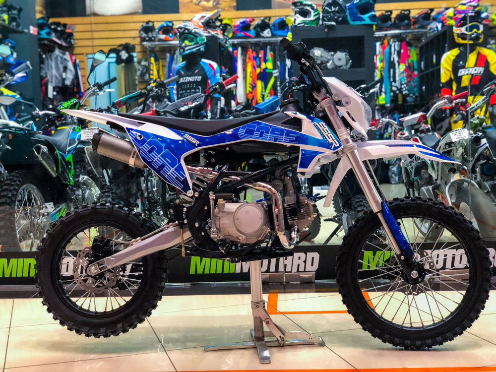 Питбайк SSSR CORE 125 SA 17/14 Cosmic Blue 1 (Полуавтоматическая КПП)