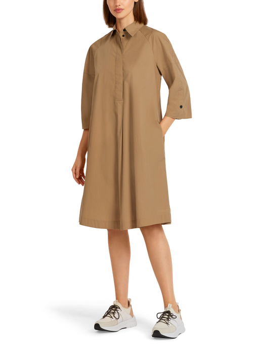 Свободное платье-рубашка из хлопка