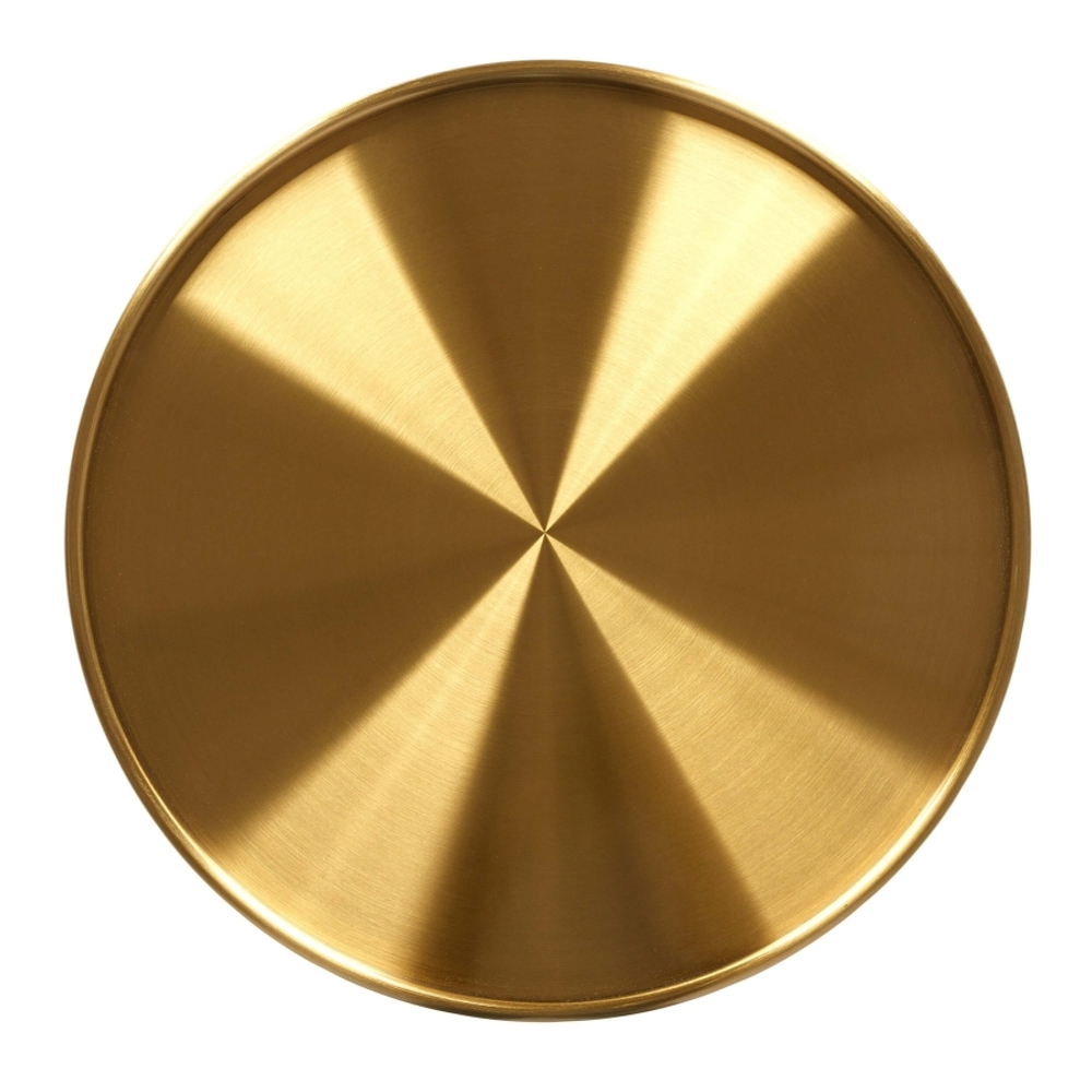 Кофейный столик Vaso Gold диаметр 45 сталь, черный, золотистый