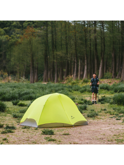 Палатка Naturehike Star Trails EXT Si 1-местная, алюминиевый каркас, сверхлегкая, желтая