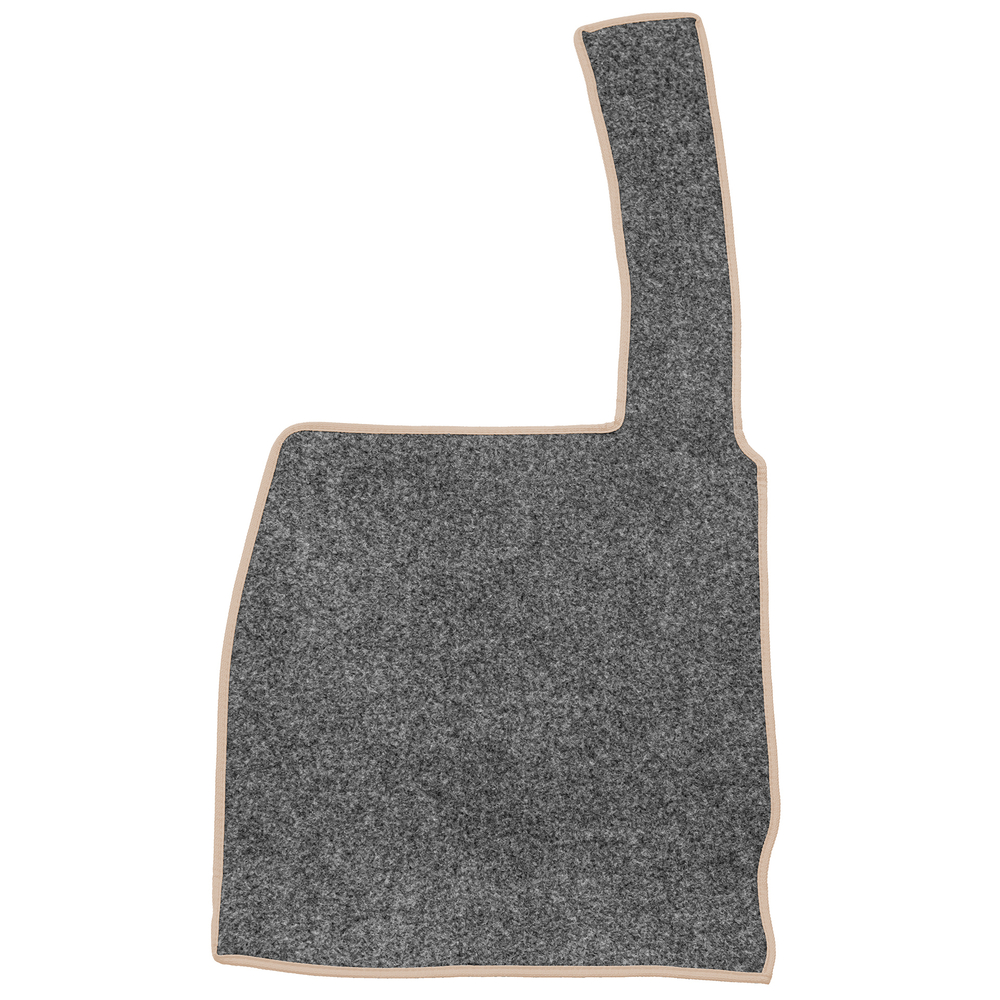 Ковры SHACMAN F3000 (экокожа, бежевый, бежевый кант, коричневая вышивка)