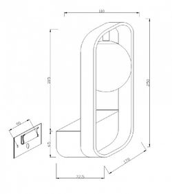 Бра Maytoni Avola MOD431-WL-01-WS