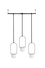 Набор подвесных горшков для растений triflora, белый, 3 шт.