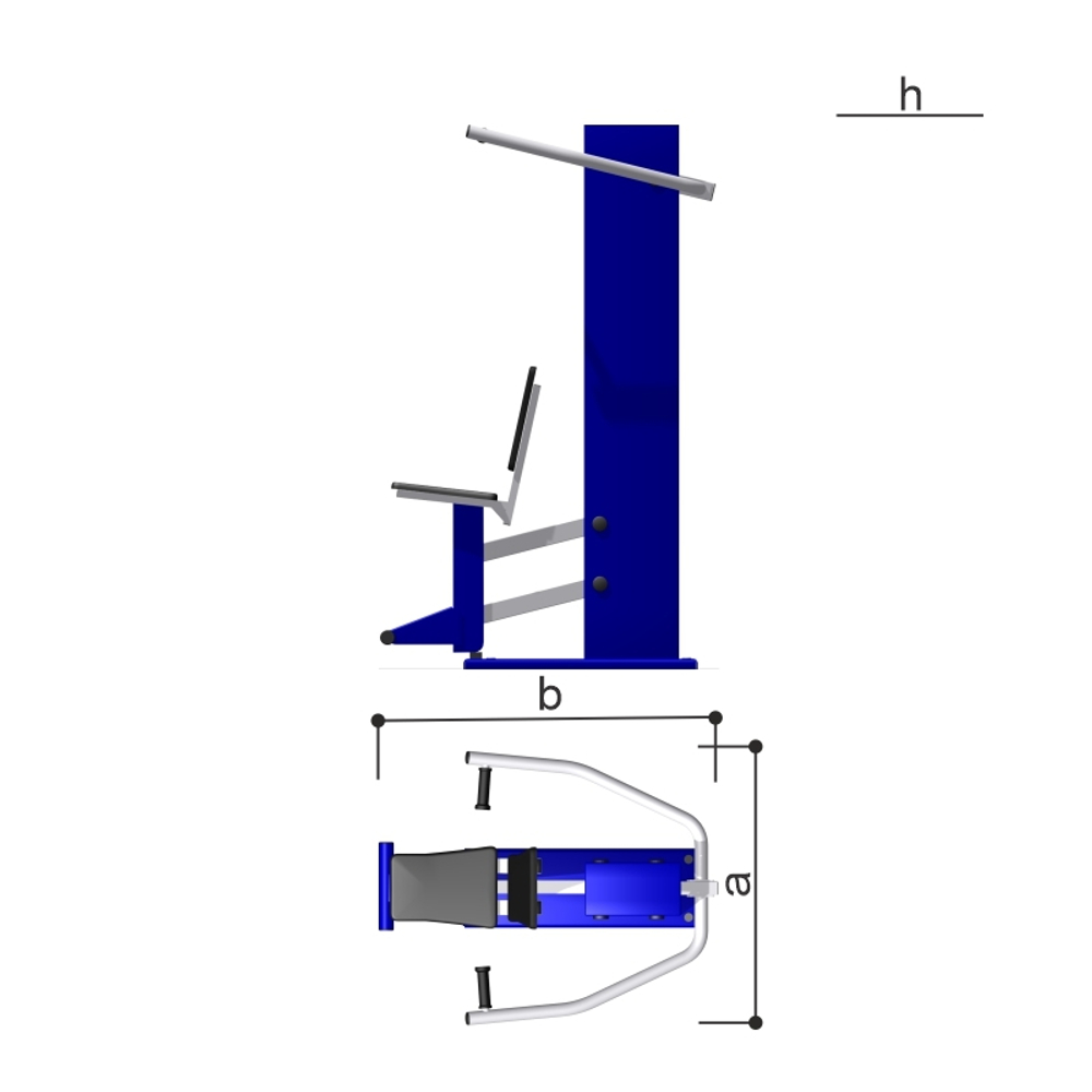 Уличный тренажер «Верхняя тяга» Romana 207.35.05