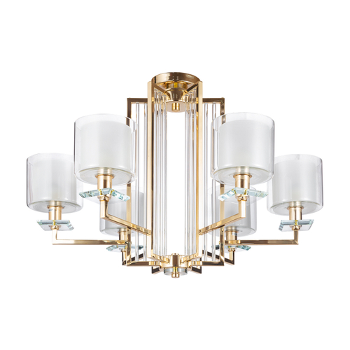 Люстра Crystal Lux NICOLAS SP-PL6 GOLD/WHITE