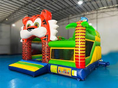 Коммерческий надувной батут "Тигруша", 4,5*4,5*3,5 м