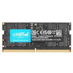 Оперативная память DDR5 Crucial 16Gb 4800MHz CT16G48C40S5 CL40 SO-DIMM