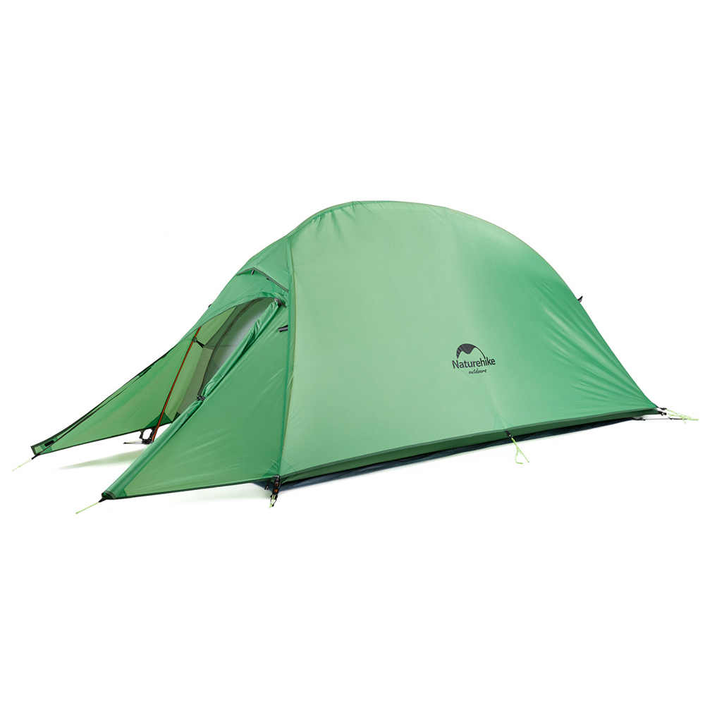 Палатка 2-местная Naturehike сверхлегкая + коврик Сloud up, зеленый
