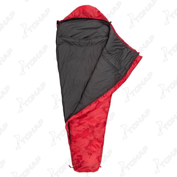 Спальный мешок пуховый PREMIER 210х80см (t-20C) красный (PR-SB-210x80-R)