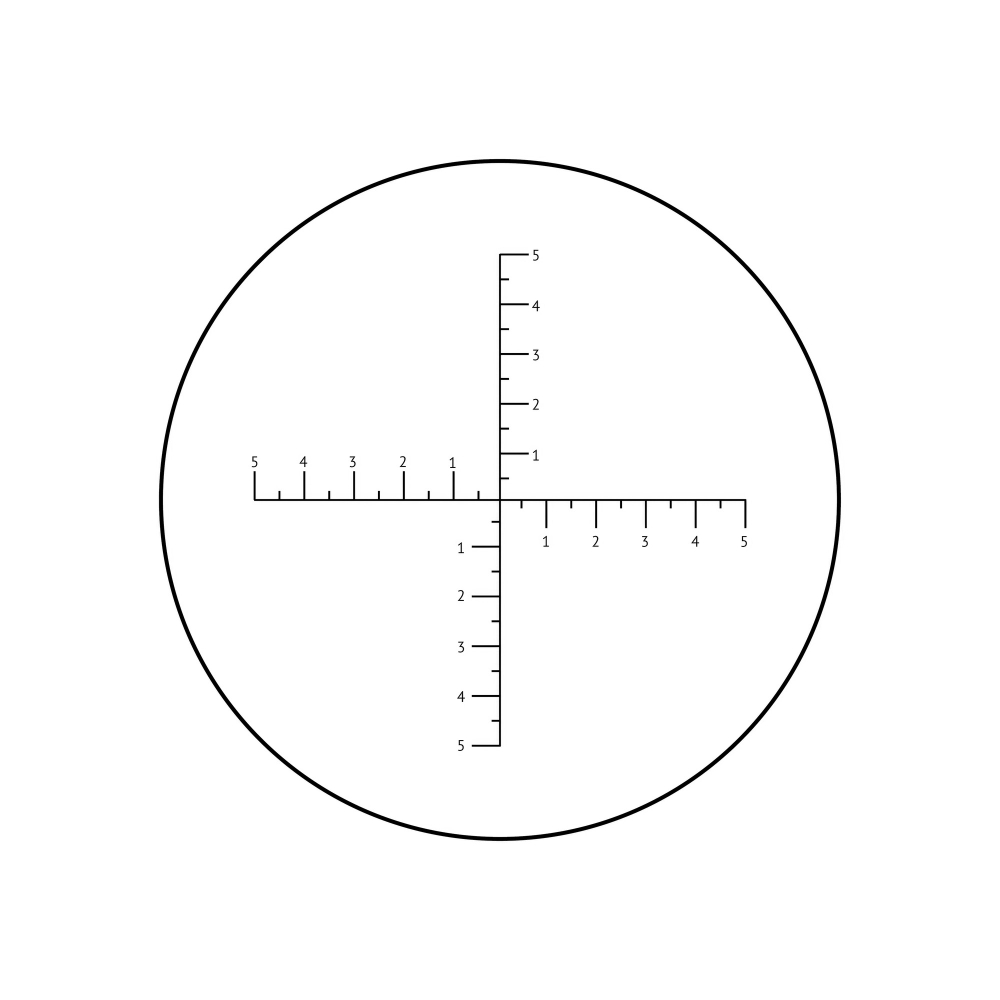 Бинокль Veber Defence 8x30WP с сеткой - тактическая измерительная сетка