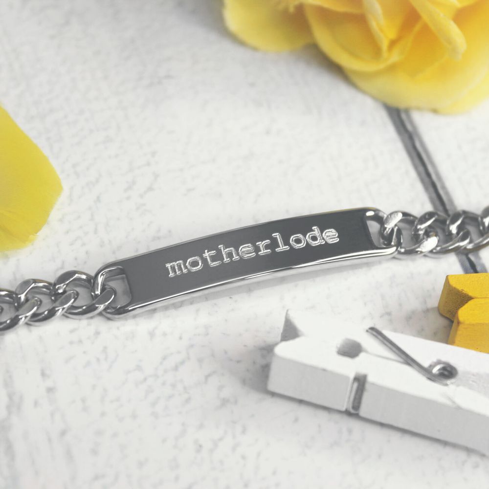 Стальной браслет с гравировкой на заказ