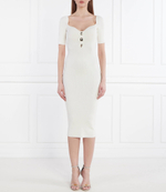 Платье KNITTED Elisabetta Franchi - экрю(AM67B42E2)