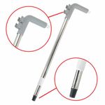 Совок для мусора + щётка на телескопических рукоятках 59-93 см, бело-серый, LAIMA, 608952