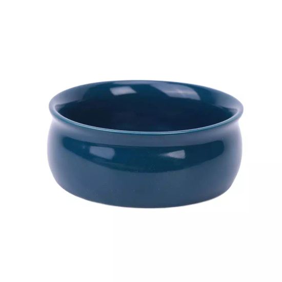 Керамическая чаша для бритья Yaqi тёмно-синего цвета