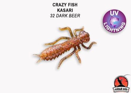 KASARI 1,6" 51-40-32-7-F плавающие Силиконовые приманки Crazy Fish