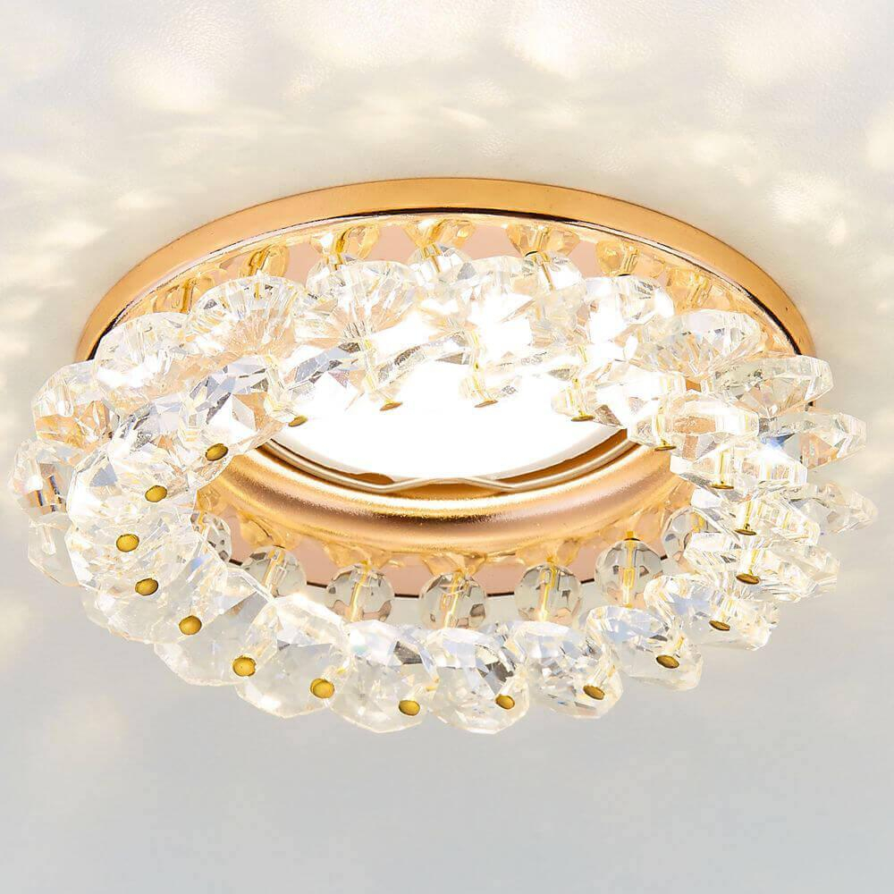 Встраиваемый светильник Ambrella Light Crystal K206 CL/CH