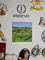 Магнит на холодильник с авторской росписью "Просторы России"