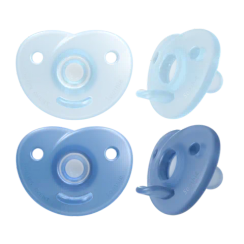 Əmzik\ Curved Soothie, 0-6m, 2-pack, boy