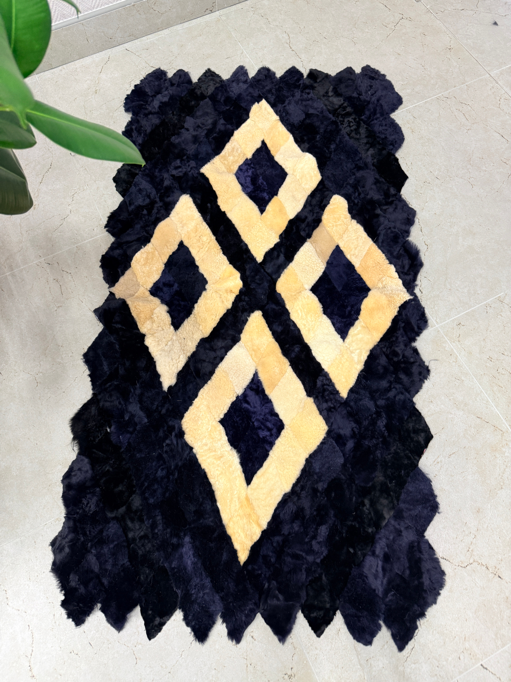 Меховой Коврик прикроватный накидка на кресло из овчины