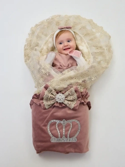 Комплект на выписку с платьем летний