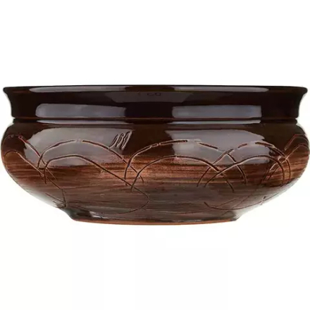Тарелка глубокая «Скифская» керамика 0,8л D=16,H=7см коричнев