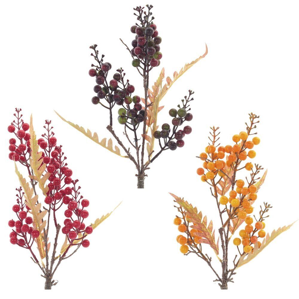 GAEM Ветка искусственная "Рябина", L23 W18 H44 см, 3в.