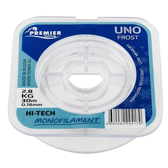Леска UNO FROST 0,16mm/30m Clear Nylon PREMIER fishing (PR-UF-T-016-30)