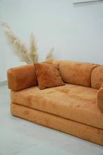 Бескаркасный модульный диван TEDDY (терракотовый)