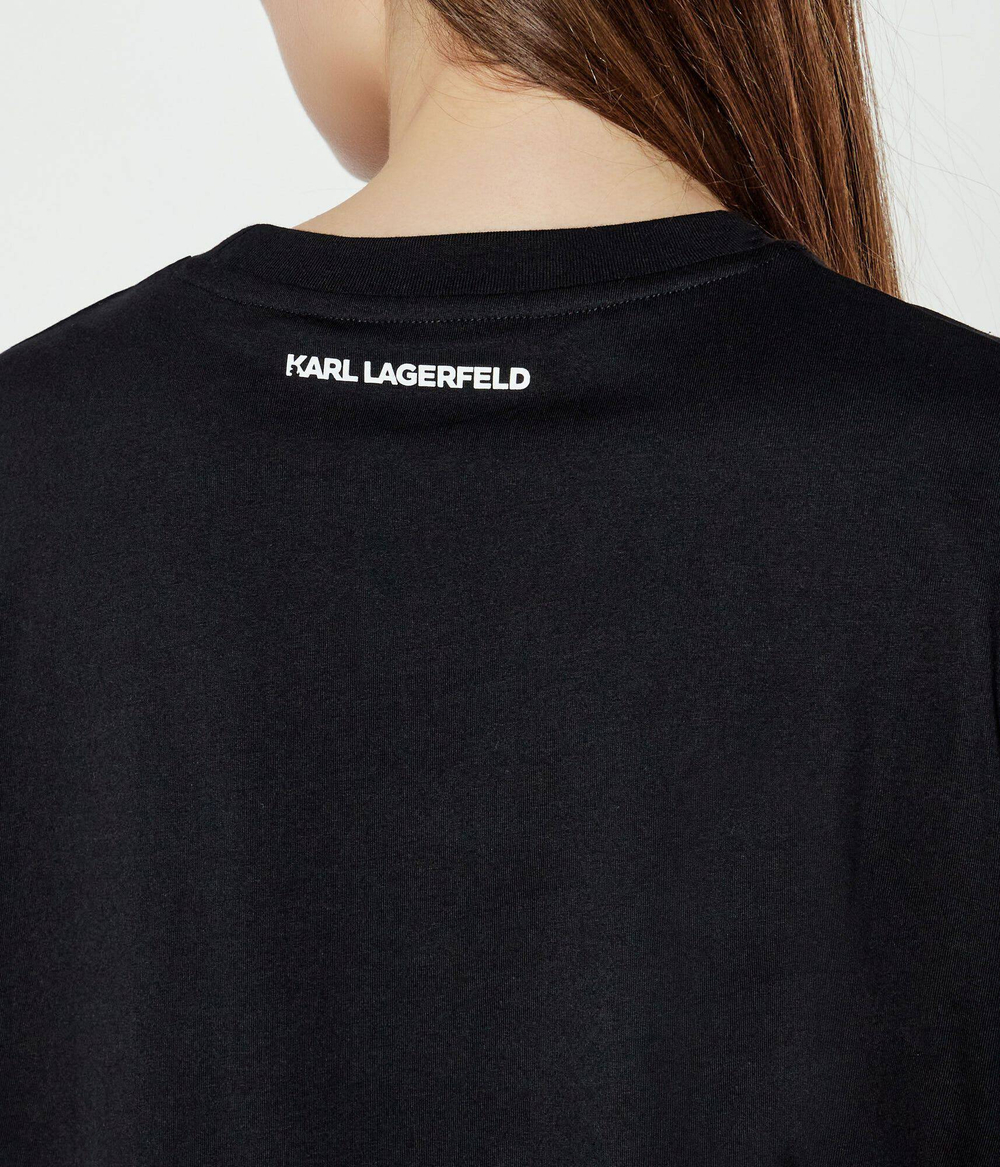 Футболка IKON PATCH Karl Lagerfeld - черный(A1W17025)