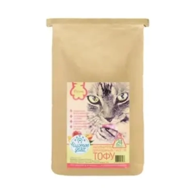 Наполнитель Чистое дело "Персик" для кошачьего туалета, тофу
