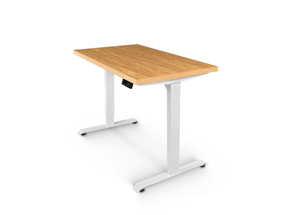 Регулируемый компьютерный стол Bazalt с регулировкой по высоте — столешница МДФ Дуб европейский