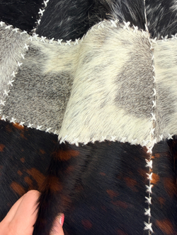 Ковер овальный натуральный Телячья шкура , 240х140