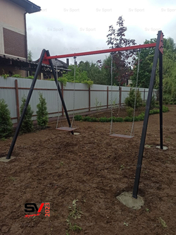 Монтаж уличных качелей Sv Sport