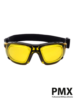 Очки PMX Mark II G-7630STRX Anti-Fog Diopter. Жёлтые