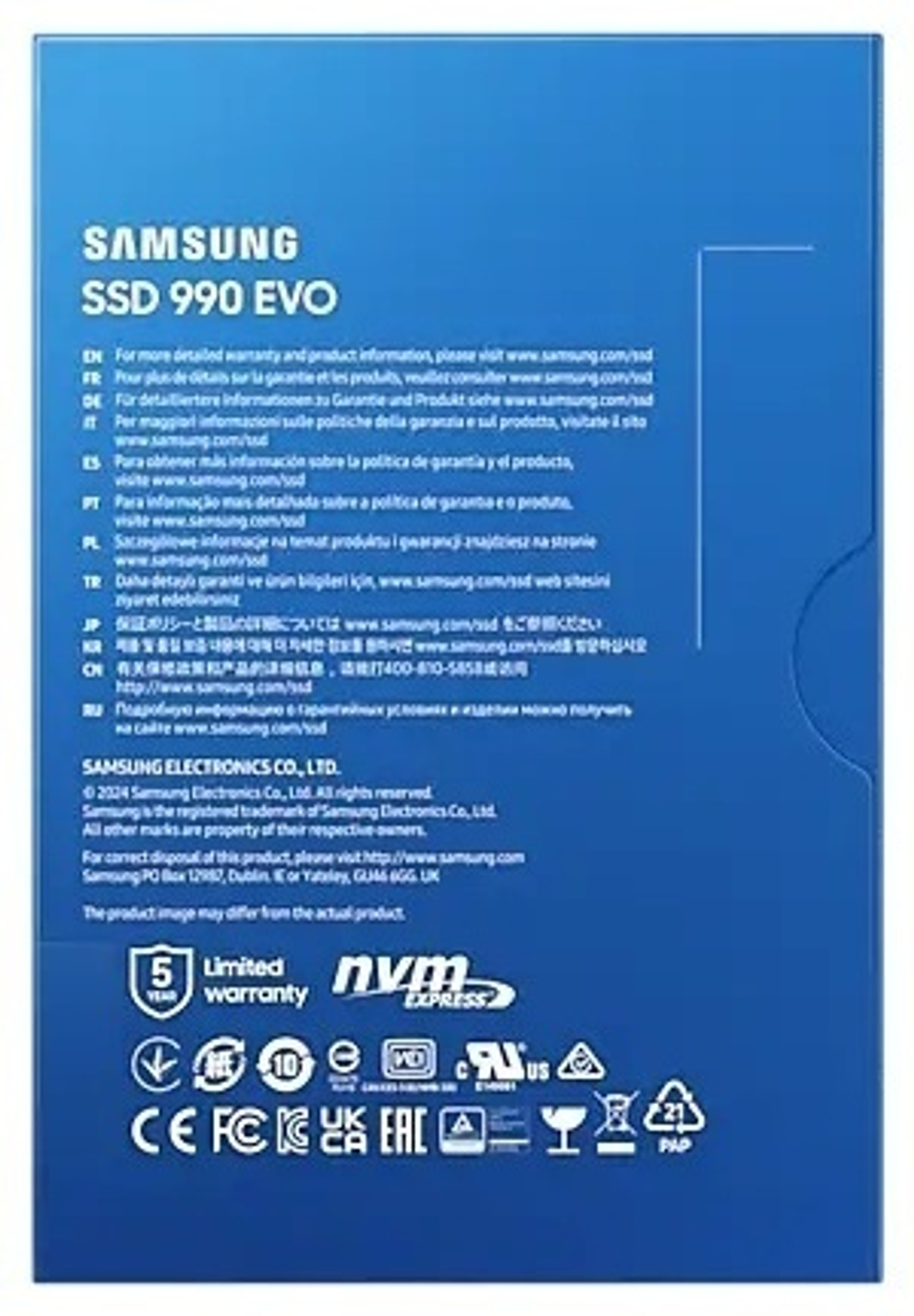 SSD Samsung MZ-V9E1T0BW PCIe 4.0 1000 Гб