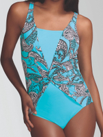 Купальник ортопедический после мастэктомии, слитный Tahiti Amoena, 42В/EU