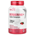 Nutri, Berberine+, цейлонская корица, 120 веганских капсул