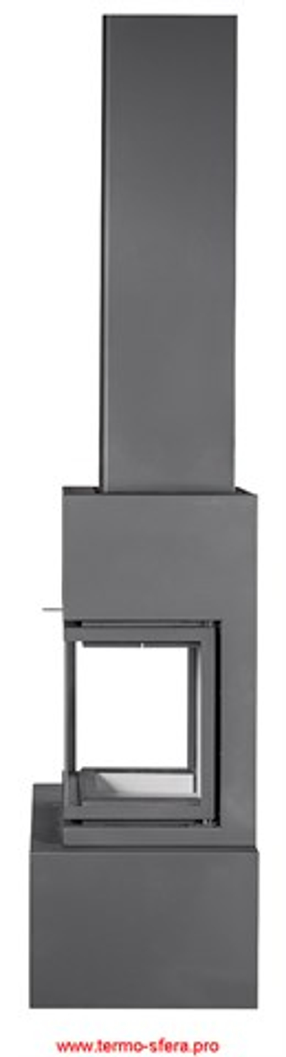Камин МАДРИД на дровнике Гигант справа подовый