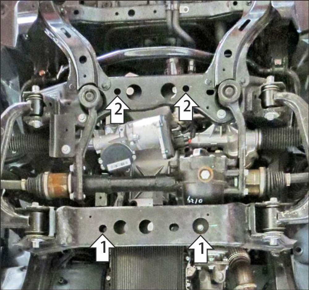 Защита картера двигателя. 2 мм, Сталь. для Jac T9 2024-н.в., Motodor.78316