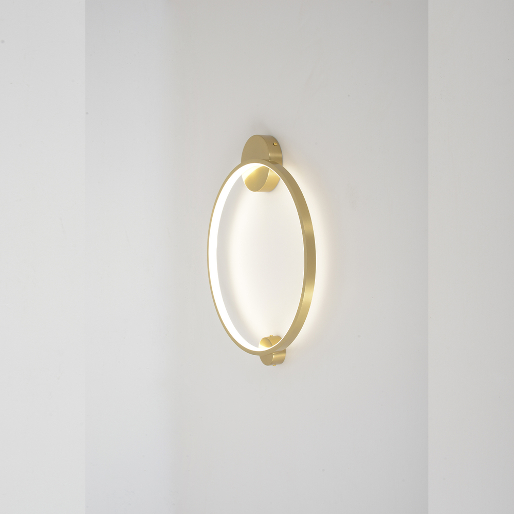 Настенный светодиодный светильник Crystal Lux REAL AP18W LED BRASS