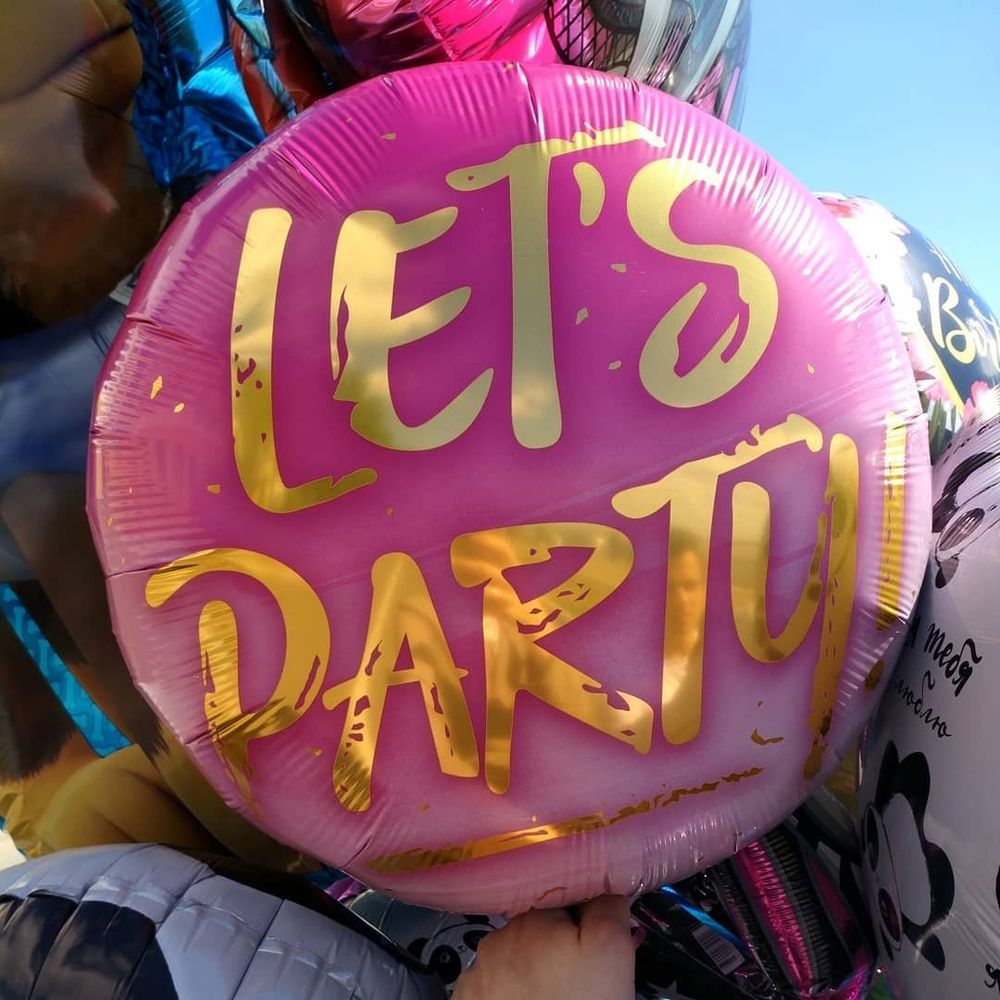 Шар круг "Let's party" (БГ-15)  Изображение4